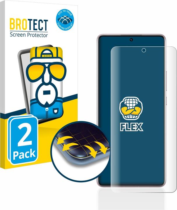Produktbild BROTECT Full-Cover Displayschutz (2 Stück, Xiaomi Redmi Note 12 Pro 5G)
