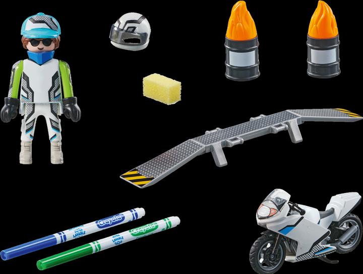 Image du produit Playmobil Couleur : Motocross Moto (71377)
