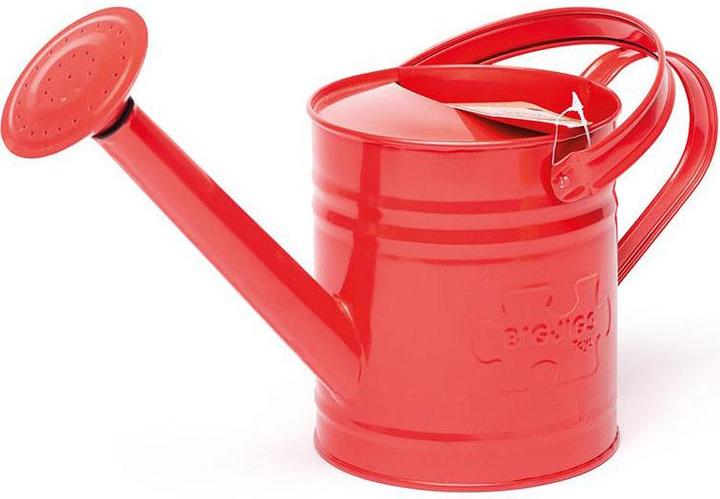 Actual product image Bigjigs Red metal watering can