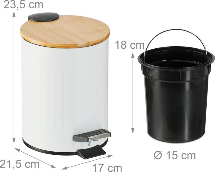 Image du produit Relaxdays Poubelle (3 l)
