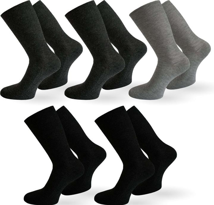 Produktbild Normani 10 Paar Gesundheitssocken mit hohem Baumwollanteil (10er Pack, 35 - 38)