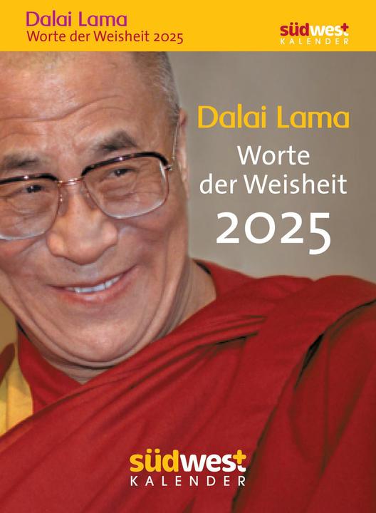Dalai Lama - Words of Wisdom 2025 - Daily tear-off calendar to put up or hang up (11 x 15 cm, German)