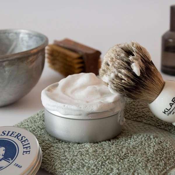 Actual product image Klar Shaving soap activated carbon (Shaving soap)