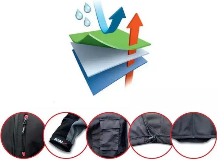 Image du produit Dedra Veste softshell 96 % polyester + 4 % élasthanne Taille XXL (BH6KS-XXL) (XXL)