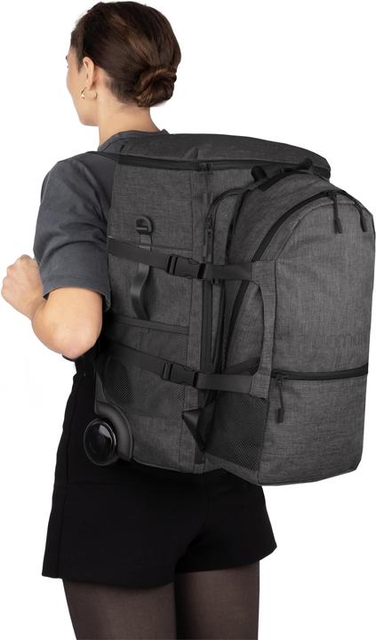 Immagine prodotto Normani Zaino per bagaglio a mano con funzione trolley + zaino piccolo (45 l)