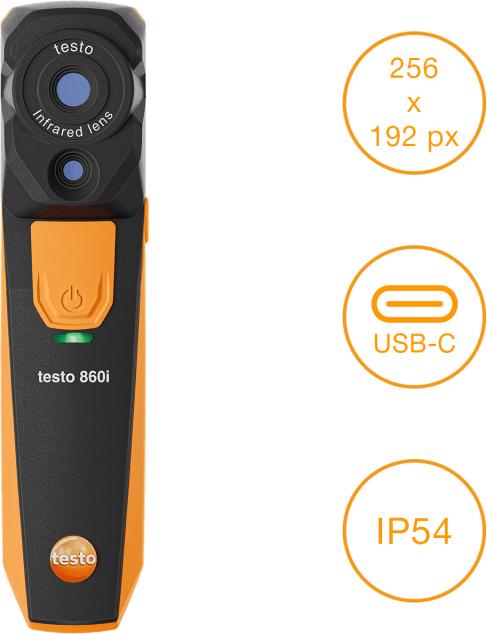 Actual product image Testo 860i Set Wärmebildkamera -20 bis 350 °C 9 Hz