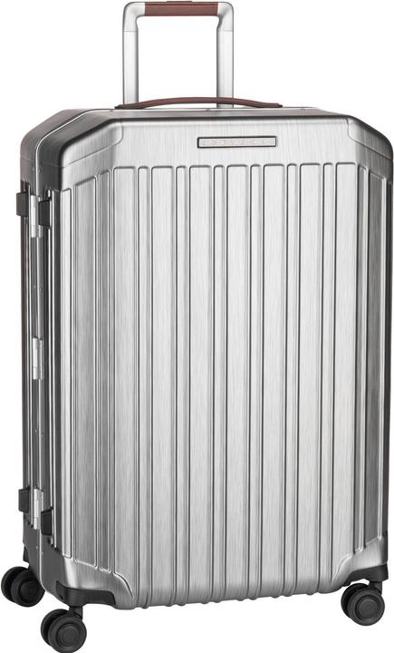 Immagine prodotto Piquadro PQ-Light - Trolley medio ultra sottile a guscio rigido nero/pelle (67 l, M (50 - 90l))