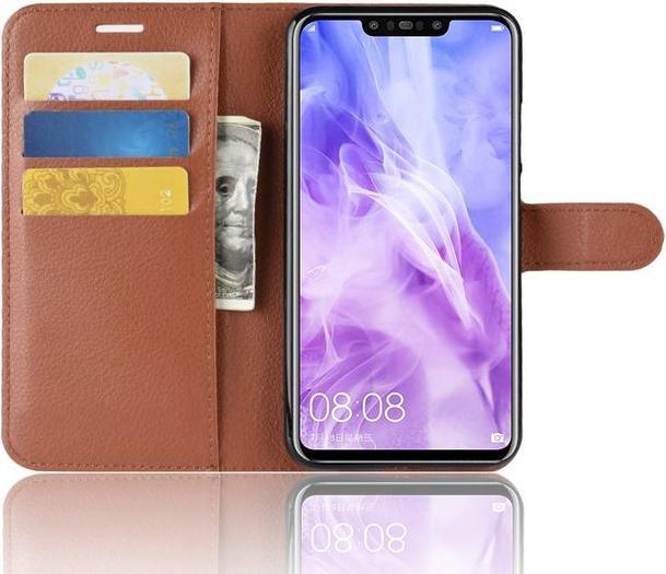 Produktbild MU Classic Litchi Leder Bookcover Series (Huawei P Smart+)