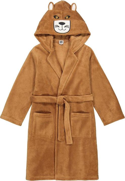 Produktbild La Redoute Collections Fleece-Morgenmantel mit bestickter Kapuze (140)