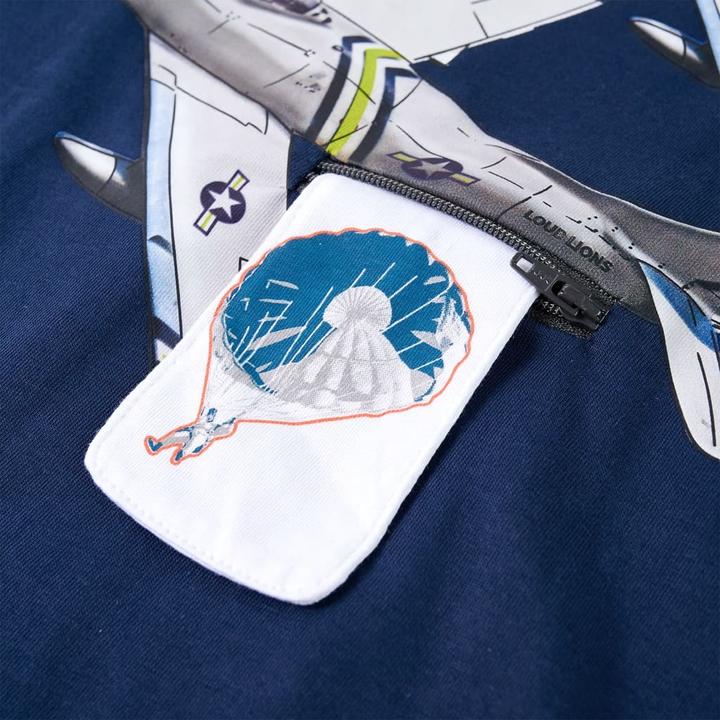 Produktbild VidaXL Kinder-Langarmshirt Marineblau 104,Material: 100 (104)