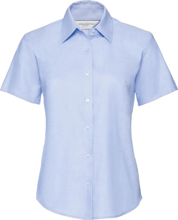Produktbild Russell Collection Easy Care Oxford Bluse Kurzarm (M)