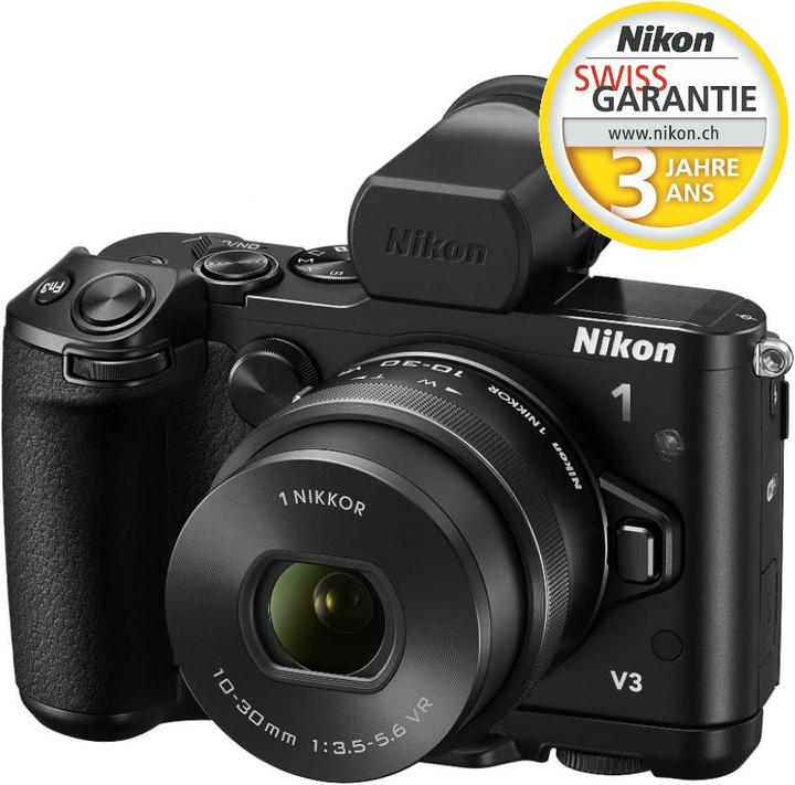 Nikon 1 V3, 10-30mm, Sucher und Griff Kit (18.40 Mpx, Nikon CX format)