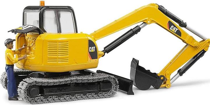 Image du produit Bruder Minipelle Cat avec un ouvrier du bâtiment