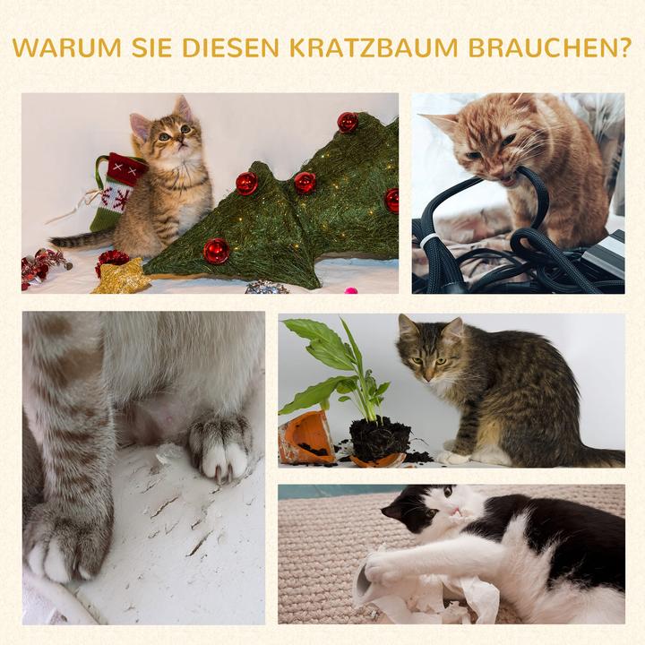 Produktbild Jamb Kratzbaum (83 cm, Creme, Grau)
