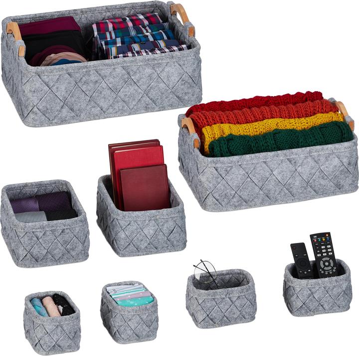 Immagine prodotto Relaxdays 8x Organizer per-armadi (8 x, 42 x 31 x 19 cm)