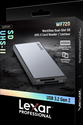 Actual product image Lexar PRO Workflow SD Dual-Slot Reader (USB 3.2 Gen 2)