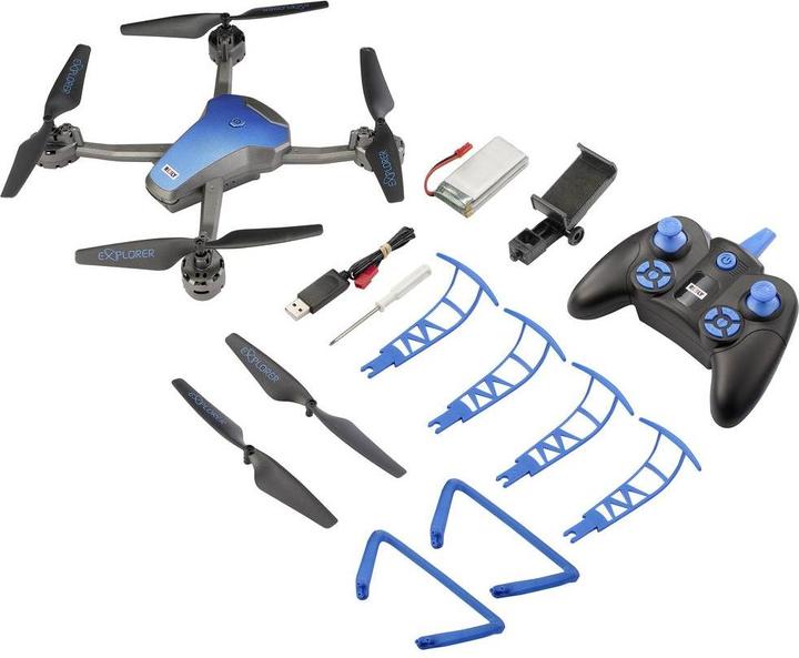 Produktbild Reely Marathon Quadrocopter RtF Einsteiger, Kameraflug Blau (metallic) (30 min, 181 g, 0.00 Mpx)