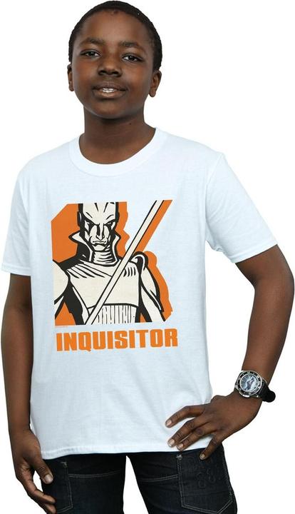 Actual product image Star Wars Boys Rebels Inquisitor T-Shirt (152, 158)