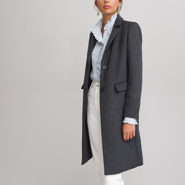 Actual product image La Redoute Collections Coat with button fastening (46)