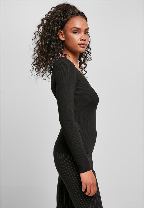 Produktbild Urban Classics Ladies Wide Neckline Sweater (L)