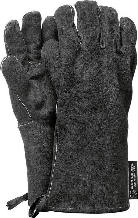 Actual product image Feuermeister Barbecue glove Strong specialised leather size 10 black 1pair (Leather)