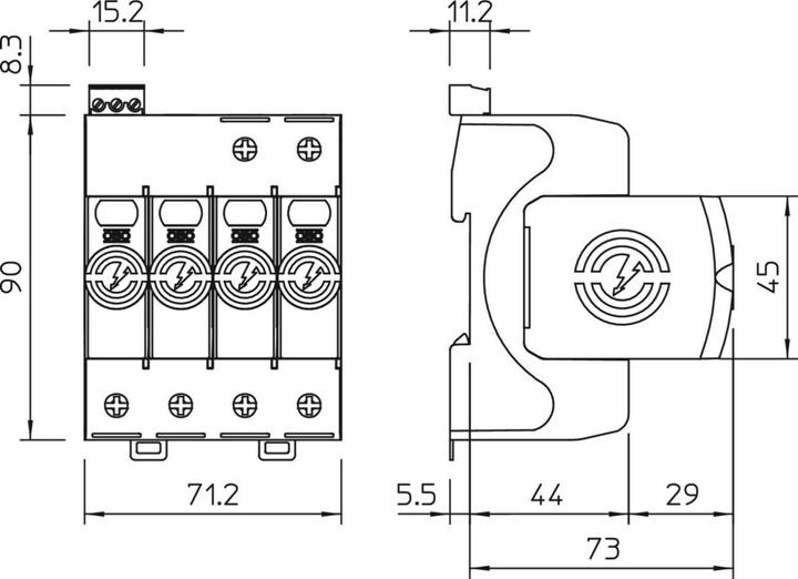 Actual product image OBO Bettermann OBO SurgeController V20 three-pole N
