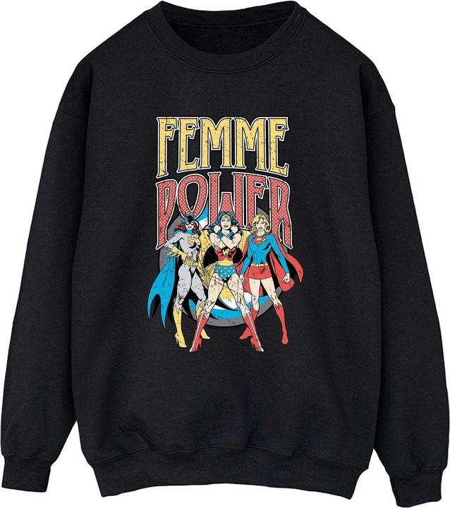 Womens/Ladies Femme Power Wonder Woman Sweatshirt (L)