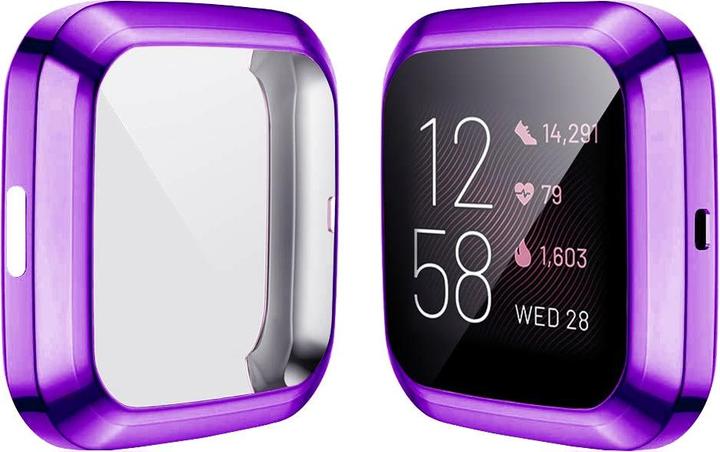 Actual product image Cover-Discount Fitbit Versa 2 - Rubber Protection Case purple