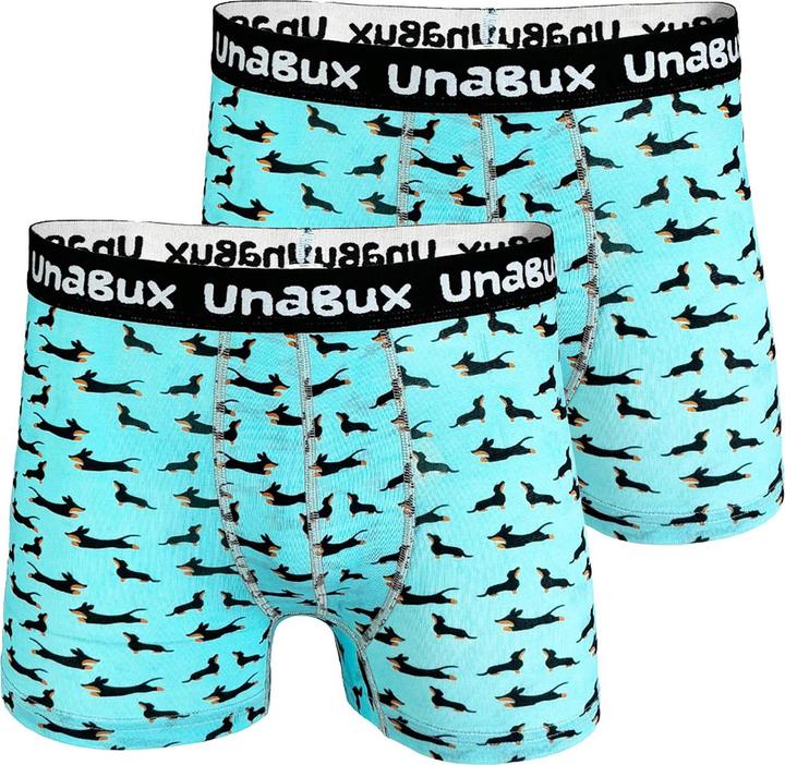 Produktbild Unabux Boxer BLACK WHITE RABBIT (L, 2er Pack)