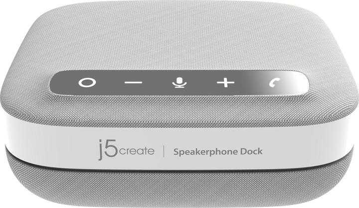 Actual product image j5Create USB-C 4K Speakerphone Dock, Wired, USB 3.2 Gen 1 (3.1 Gen 1) Type-C, 100 W, 10,100,1000 Mbi
