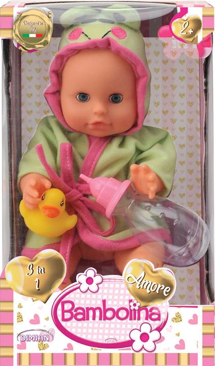 Immagine prodotto Dimian Toys Bambola di 33 cm, beve e si bagna con