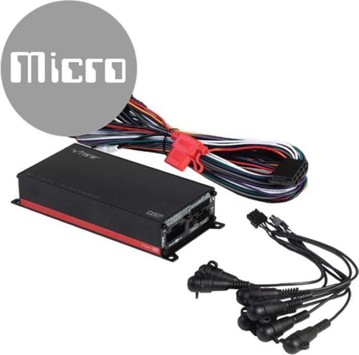 Actual product image Vibe POWERBOX65.4-8MDSP-V3 - Car amplifier - 4 channel amplifier - 8 channel DSP - 65W RMS (4-channel amplifier)