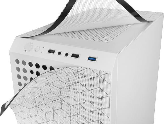 Immagine prodotto Mars Gaming Boitier Moyen Tour Atx Mc-Mag RGB Avec Panneau Vitré (Blanc) (mATX, Mini-ITX, ATX)