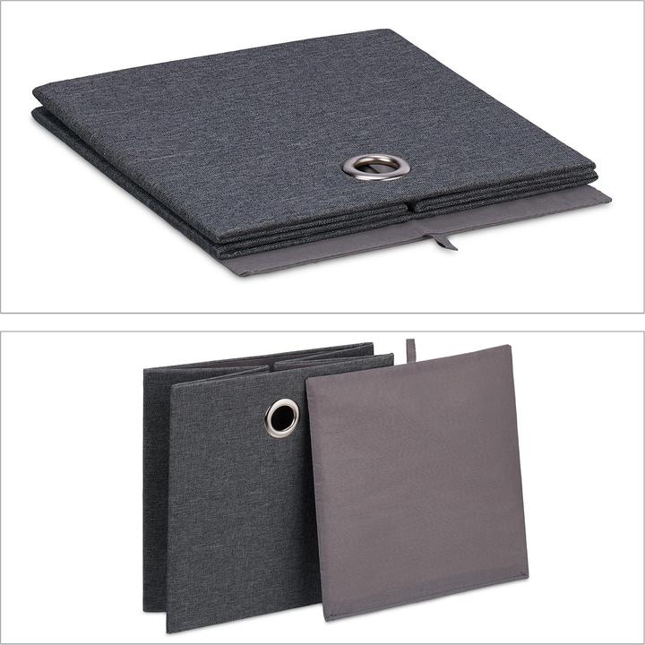 Produktbild Relaxdays 2x Aufbewahrungsbox (30.5 x 30.5 x 30.5 cm, 27 l)
