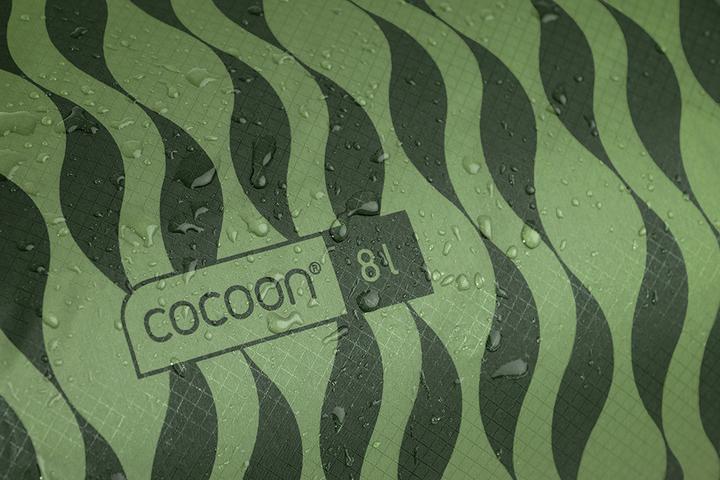 Actual product image Cocoon Drybag Ultralight 8L Green Waves (8 l)