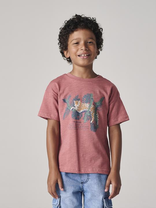 Actual product image Vertbaudet Jungen T-Shirt mit Naturmotiv, Recycling-Baumwolle (116)