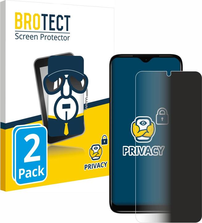 Productafbeelding BROTECT Anti-spionnetje privacyfolie Beschermfolie tegen blauw licht (2 Stuk, Nokia C12)