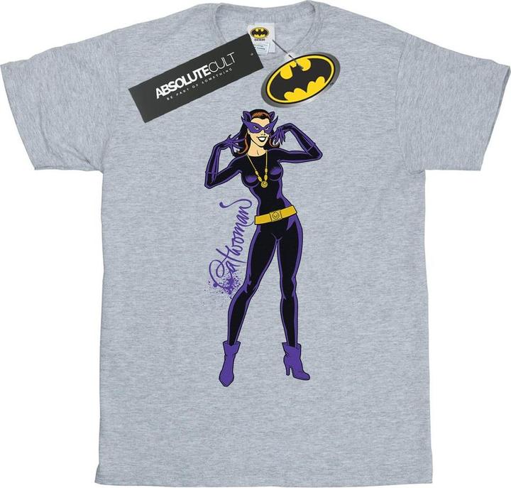 Catwoman Happy Pose Baumwolle Boyfriend TShirt