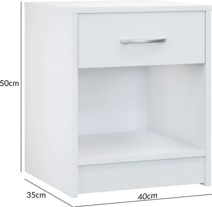 Actual product image Casaria Nightstand (50 x 40 x 35 cm)