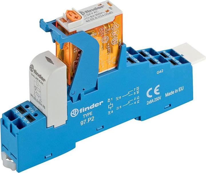 Finder Relay interface module push-in terminals