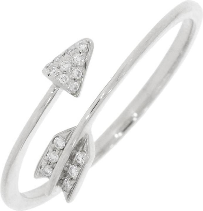 Produktbild Xen Ring Pfeil mit 16 Diamanten 0,04 ct. 585 Weissgold (54)