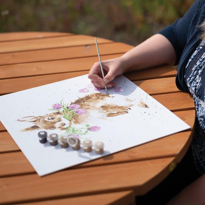 Actual product image Wrendale Design 'Blooming with Love' Spaniel Painting by Numbers