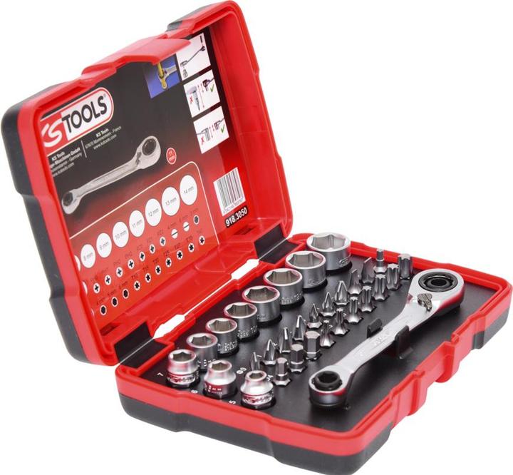 Actual product image KS Tools 1/4" + 11 mm Durchgangs-Steckschlüssel- und Bit-Satz (11 mm)