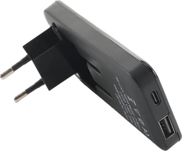 Immagine prodotto Offgridtec 2 pezzi. Caricabatterie USB Extra Slim Power Bank Doppia Porta USB-A USB-C Nero 30W (30 W)