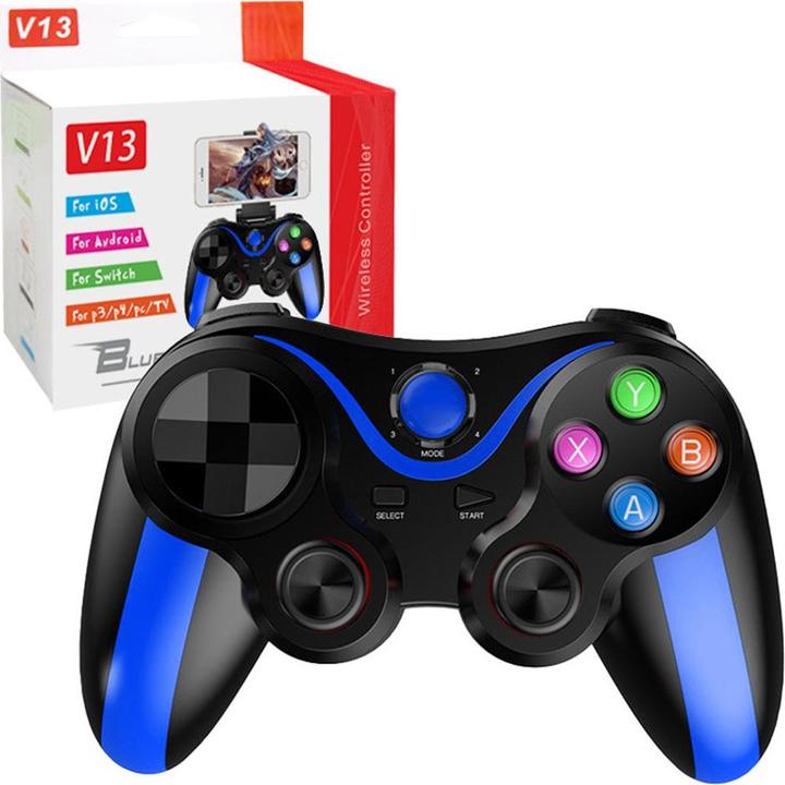 Actual product image Techsuit - Wireless Controller (V13) - Bluetooth V4.0, 2.4G, 400mAh, Universal - Blue