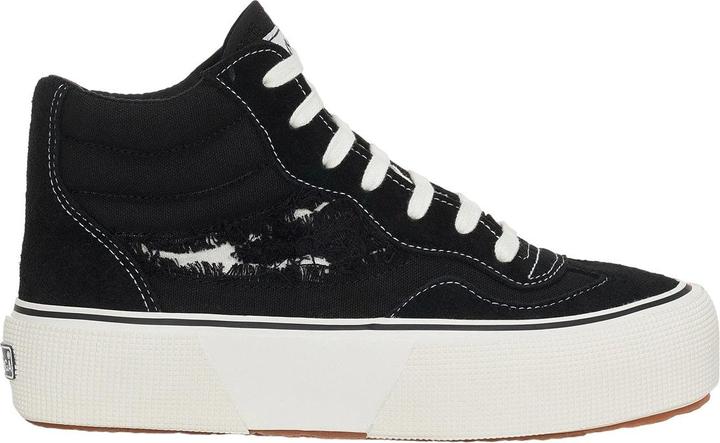 Actual product image Superga Womens/Ladies 3141 Revolley Swallowtail Ripped Mid Cut Trainers (42)