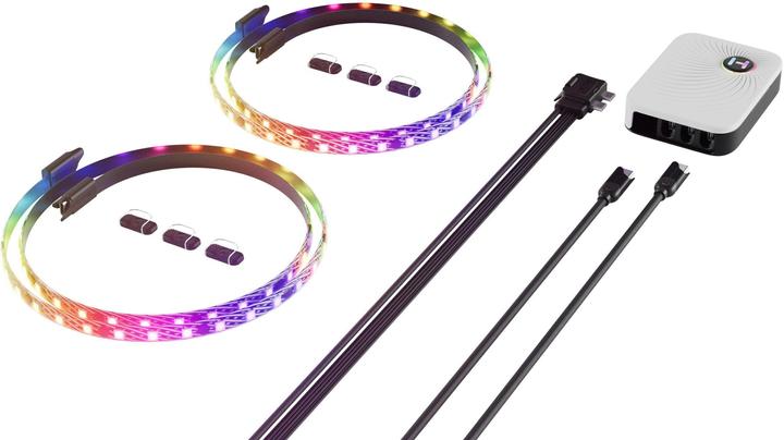 Actual product image Hyte Ls30 RGB Light Strips Blk 2pk + Np (Blue, Green, Red)