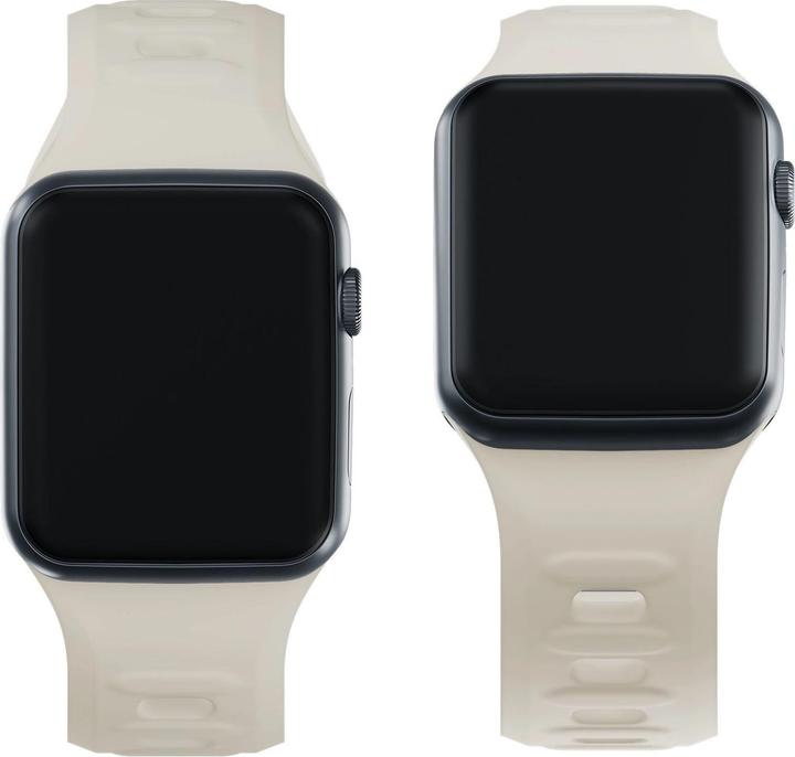 Produktbild 3MK Silicone Watch Strap beżowy/beige dla Apple Watch 38/40/41mm (Silikon, Edelstahl)
