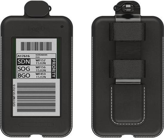 Z-Wave BAG ID03 A003 - BagID Samsung BagID 2 ST Find with Attachment Casing Leather - Obsidian Black