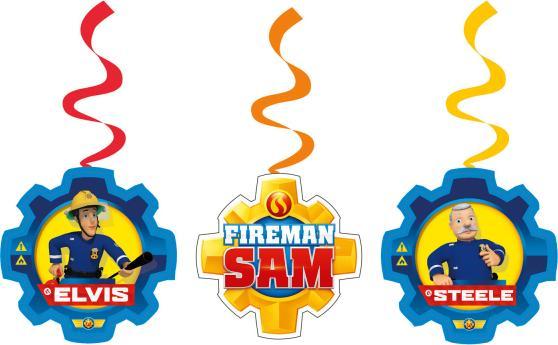 Produktbild Amscan Deko Spiralen Feuerwehrmann Sam